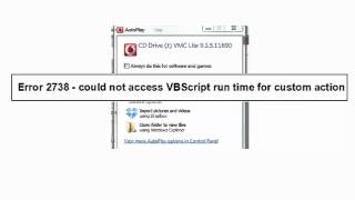 Error 2738 solutions  could not access VBScript run time for custom action [upl. by Eudora]