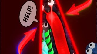 Slitherio DESTROYING BORDER TRAP  SECRET SKINS 2  BEST TROLLING MOMENTS [upl. by Ainna]