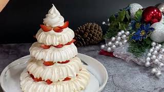 Christmas Tree Pavlova Recipe [upl. by Letsou156]