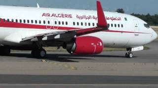 Air Algérie 737800 take off 36L at Lyon St Exupéry LYSLFLL [upl. by Nathanil]