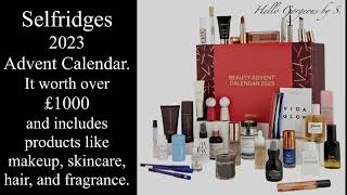 Spoilers  Selfridges Beauty 2023 Advent Calendar [upl. by Agon499]