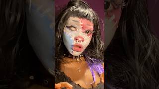 Pastel zombie makeup using cheap face paint halloweenmakeuplook makeuptutorial [upl. by Ahusoj999]