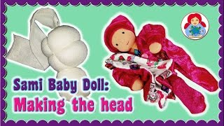 DIY  How to make a Waldorf cloth doll head Step by Step • Sami Dolls Tutorials [upl. by Ahsieka]