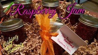 Raspberry Jam cooking and canning [upl. by Eshman]