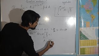 NUMERICAL ON NORMALIZATION OF WAVEFUNCTION LEC3 HINDI QUANTUM MECHANICS [upl. by Dloreg]