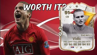 91 Nemanja Vidic Golazo Icon Player Analysis  EA FC 24 Ultimate Team [upl. by Dauf]