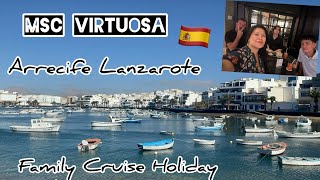 Arrecife Lanzarote Canary Islands Cruise on MSC Virtuosa August 2024 [upl. by Arteid]