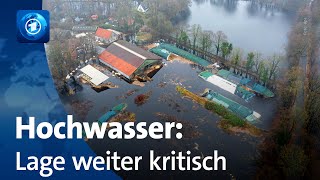 Hochwasser in Deutschland Keine Entspannung durch Dauerregen [upl. by Cloots]