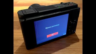 Fixing the Sony ZV1 Memory Card locked error [upl. by Assenev240]