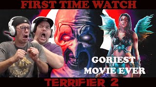 TERRIFIER 2 FIRST TIME WATCH  MOVIE REACTION AND REVIEW [upl. by Nodnahs]