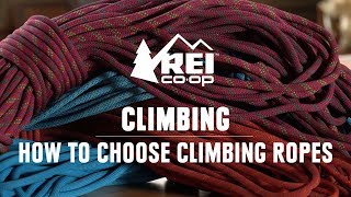 How to Choose Climbing Ropes  REI [upl. by Lindner]