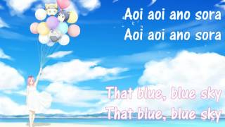 【Nightcore】  Blue Bird  English and Romanized lyrics [upl. by Cochard]