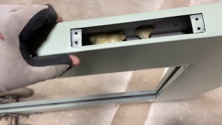 How to Install a Flush Bolt in a Hollow Metal Door [upl. by Rustie]