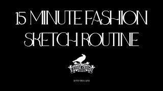 Sept 12th 15 Min Daily Fashion Sketching Routine ASMR [upl. by Figge]