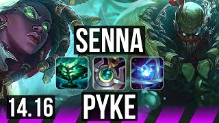 SENNA amp Ezreal vs PYKE amp KaiSa SUP  3014  EUW Challenger  1416 [upl. by Bobseine674]