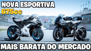 Nova Moto Esportiva de 675cc Revoluciona o Mercado das Superesportivas [upl. by Ruggiero]