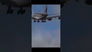 A380 FAILS LANDING 😱 WINDSHEAR GOAROUND 🌬️🌬️ BIG JET TV ORIGINALS shorts [upl. by Oaoj]