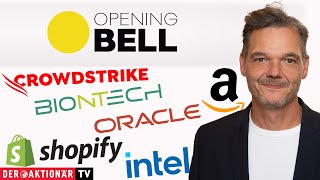 Opening Bell Oracle BioNTech Amazon Shopify Crowdstrike Intel [upl. by Zicarelli]