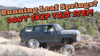 How to Cycle Leaf Spring Suspension Get the Most out of Your Leaf Springs [upl. by Enyar]