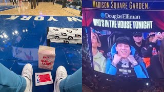 Central Cee x Kenza Spotted Court Side At A Basketball Game In MadisonSquare Garden  Audio Saviours [upl. by Erdied]