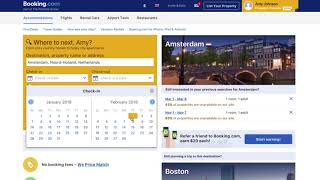 Concur TripLink and Bookingcom Connection and Booking Demo [upl. by Kitty]