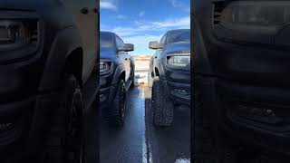 The Size Difference Between a Stock RAM TRX and a lifted RAM TRX [upl. by Four341]