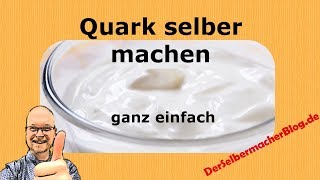 Quark selber machen ►► ganz einfach aus Milch  Rohmilch mit Spezialrezept  Cottage Cheese [upl. by Perlie]