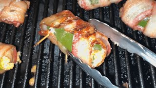 Okie Log BaconWrapped Pulled Pork Jalapeños  Smoky amp Spicy Snack [upl. by Baerman]