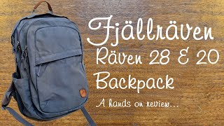 Fjällräven Räven 28 amp Räven 20 Backpack  hands on review [upl. by Aryan]