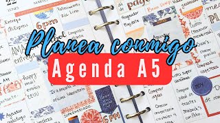 Planea conmigo OCTUBRE en mi AGENDA A6  Personal  Como planear con CODIGO DE COLOR [upl. by Garcia]