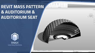 Revit Mass pattern amp Auditorium amp Auditorium Seat [upl. by Yrrehs500]