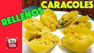 Caracoles rellenos Fáciles de hacer y deliciosos [upl. by Leimaj]