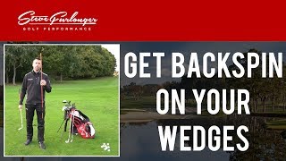 HOW TO GET BACK SPIN ON YOUR WEDGES  SPIN IT LIKE A PRO BACKSPIN [upl. by Rekrap657]