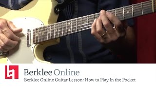 Guitar Lesson How to Play In the Pocket [upl. by Gnuj]