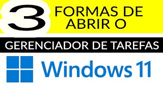 Como abrir o gerenciador de tarefas no windows 11 [upl. by Torrence]