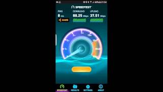 Skymesh Nbn speed test 100mbit plan  600gb peak  12tb off peak Samsung galaxy S7 edge 5ghz WiFi [upl. by Ahsiet491]