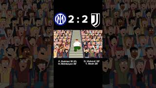 Serie A 2425 Sunday Matchday Inter vs Juventus 44 What a Game thriller at San Siro Meme [upl. by Hnil]