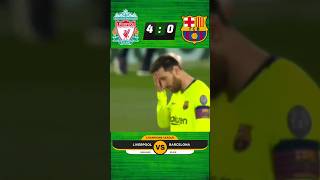 LIVERPOOL VS BARCELONA 40 shorts championsleague [upl. by Ynnij808]