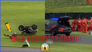 Donington Park won by Ryde following red flag caused by Iddon crash 😱 [upl. by Haliehs]