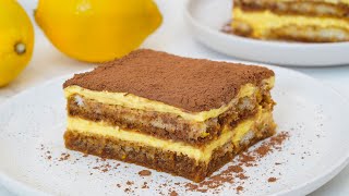 Limoncello tiramisu with oranges Italian dessert 96 [upl. by Jarita242]