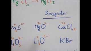 Ionenbindung von MgCl2 Schalenmodell und Kreuzregel [upl. by Nauqas]