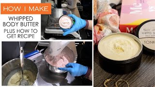 Making Whipped Body Butter  nongreasy easy wash off PLUS where to get recipe [upl. by Esmond]