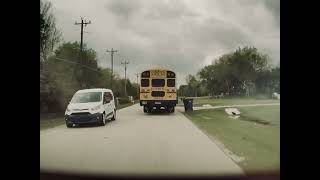 Misbehaving School Bus🤔 dashcam schoolbus [upl. by Noraed833]