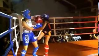 K1 Kickboxing Dee Sao Lao vs Nabilah Marican [upl. by Tabitha]