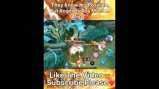 1 Hp Escape😈 Alice❤️ shorts mobilelegends mlbb mlbbcreatorcamp moba ml mlbbshorts mlbbm6 [upl. by Rafaelia]