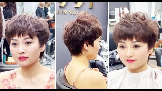 Fix a Short Layered Hair  Beautiful Textured Short Layered Haircut amp Hairstyle for Women [upl. by Judon]