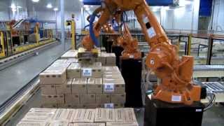 ABB Robotics  Palletizing Cartons [upl. by Namreh]