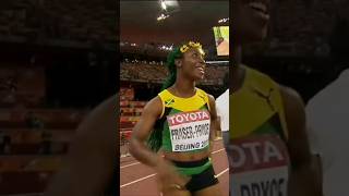 Shelly Ann Fraser Pryce Is gone never to return we will miss her speed power and energy shorts [upl. by Annavoj]