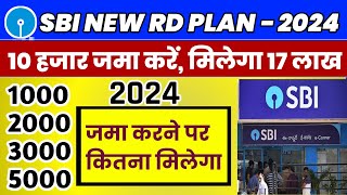 sbi new rd scheme 2024sbi rd interest raressbi fd interest rates 2024 [upl. by Atterrol]