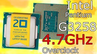 Intel Pentium G3258  47GHz Overclock Review [upl. by Ingemar650]